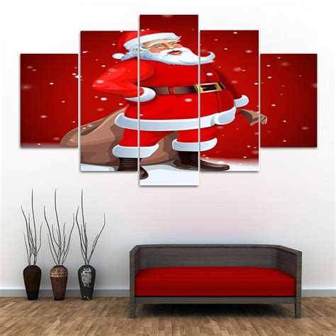 santa claus picture for wall|santa claus pictures on canvas.